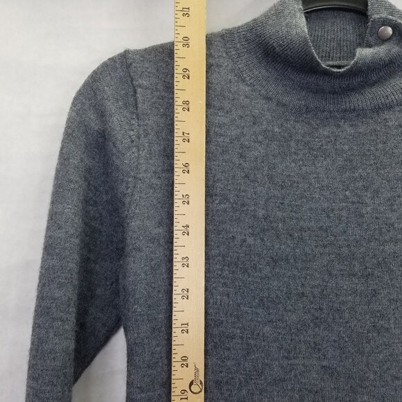 Jones New York JNY Tunic Sweater Women's M Mock Neck Merino Wool Long Sleeve - Picture 11 of 13
